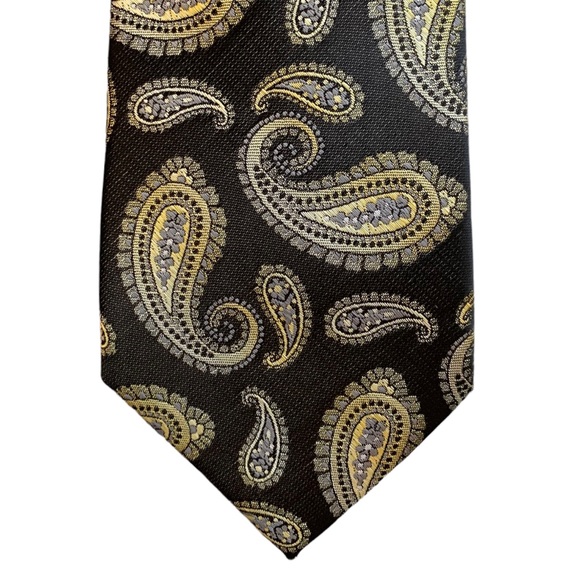 Pierre Cardin Paisley Slim Fit Tie - Picture 3 of 8